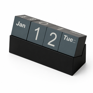<span class=keywords><strong>Calendario</strong></span> Perpetuo de Madera Elegante al por Mayor, <span class=keywords><strong>Calendario</strong></span> de Bloques Reutilizables para Regalo Corporativo con Logotipo de Marca Personalizado - Product Image 4