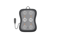 Coussin de massage chauffant Shiatsu électrique Healthpal pour le corps, le cou, les épaules, le bas du dos, certifié CE, garantie 1 an