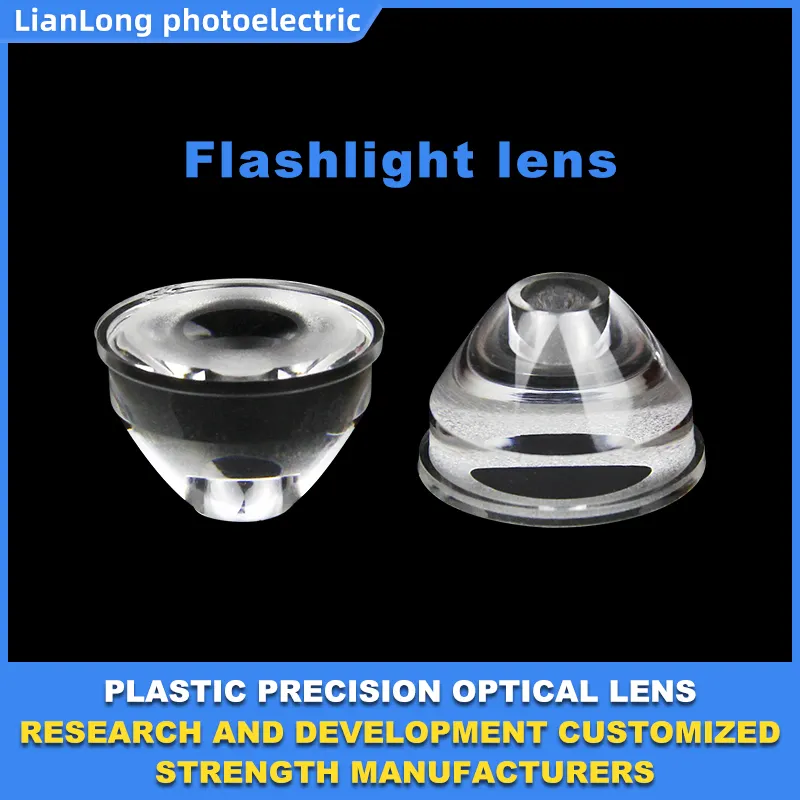 Fabricante personalizado LED lámpara de pista lentes PMMA Material plástico lente linterna COB lente