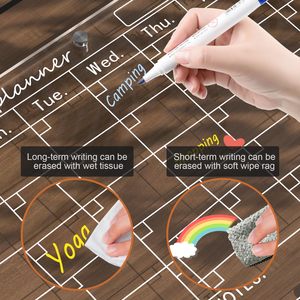 <span class=keywords><strong>Calendario</strong></span> Magnético Acrílico para Refrigerador, Paquete de 2, 12x16 Pulgadas, <span class=keywords><strong>Calendario</strong></span> Transparente para Refrigerador, Pizarra Magnética de Planificación Borrable en Seco - Product Image 5