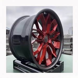ล้อคาร์บอนไฟเบอร์ฟอร์จสั่งทำพิเศษ ขนาด 19 20 21 22 23 24 26 นิ้ว 5x112 5x114.3 5x120 สีแดง น้ำหนักเบา ประสิทธิภาพสูง - Product Image 1