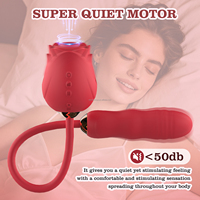 Vibromasseur Dildo pour Femmes, Jouet Rose avec Vibrations Pénétrantes pour Stimulation Clitoridienne et des Mamelons, Dildos Anaux, Jouets Sexuels pour Adultes