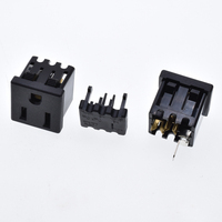 שקע חשמל אמריקאי NEMA 5-15R 15A 125V 3 פינים סוג-B שקע קיר יחיד הארקה סטנדרטית למגורים PDU/UPS/ארון שחור