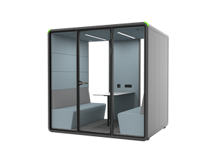 Cabine de bureau modulable en gros, cabine de réunion mobilisée 4 places, cabine de bureau mobile pour l'intimité avec haute réduction du bruit pour immeuble de bureaux - Product Image 4