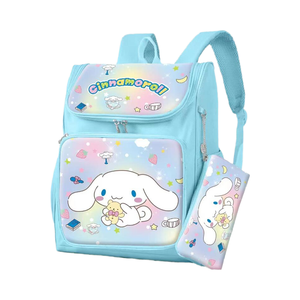 XUX Kawaii Girl Melody dibujos animados para <span class=keywords><strong>Kuromi</strong></span> Cinnamoroll <span class=keywords><strong>Mochila</strong></span> De felpa de gran capacidad de nailon con cremallera estudiante lápiz bolsa para la escuela - Product Image 4
