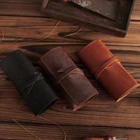 Nouveauté : Organisateur de câbles de bureau, sac de rangement pour accessoires électroniques de voyage, enrouleur de câbles en cuir véritable pour chargeur de téléphone