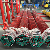 Tuyau d'incendie ASTM A795, classe 40, peint en rouge, pour la protection incendie des bâtiments de grande hauteur