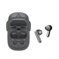 Dispositivo 2 en 1: Ratón Inalámbrico y Auriculares Bluetooth de Modo Dual, 1200 DPI, Clic Silencioso, Accesorio para Reuniones y Llamadas