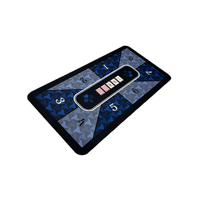 Tapis de poker Texas 180x90cm, portable, en caoutchouc, housse de table de poker pliable, tapis de table de poker Texas pour 8 joueurs, disposition pour jeux de Blackjack