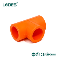 Raccords de tuyauterie PPR en T à 3 voies certifiés NSF, vert et orange, pour l'alimentation en eau – Vente directe usine