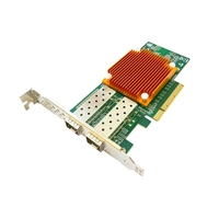PCIe 10g Tarjeta de red Fot Server Dual Port Fiber 10 Gigabit Ethernet Adapter con Intel 82599es Chip Networking Products NIC