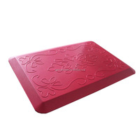 Vente en gros d'usine Tapis de bureau debout en mousse à mémoire de forme rembourré ergonomique Ensemble de tapis de cuisine et tapis de cuisine Tapis de sol anti-fatigue en PU
