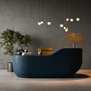 Mostrador de Recepción Extensible para Hotel, Oficina o Centro Comercial, Diseño Moderno en Blanco, Mueble Comercial con Frente de Plástico PETG - Product Image 3