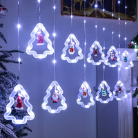 Lumières de Noël à LED Forêt Arbre de Noël Fenêtre Guirlandes lumineuses décoratives et lumières décoratives de Noël festif