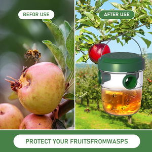 2025 trampa para avispas para exteriores, resistente al agua, segura, para exteriores, Control de insectos, avispas de plástico, Control de moscas de abeja, jardín, huerto, porche, repelente de moscas - Product Image 6