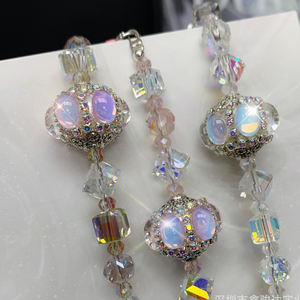 سوار جوهرة للفتيات السحرية ، حبل للهاتف المحمول ، سلسلة مطرزة يدويًا ، سلسلة قصيرة لليد ، سوار بحبل مشبك - Product Image 5