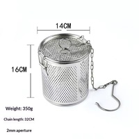 Bolsas de acero inoxidable al por mayor para condimentos, cestas para marinadas, bolsas comerciales para filtrar sopa, cajas para especias