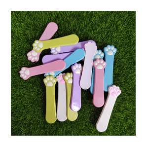 100 Pcs/<span class=keywords><strong>Lot</strong></span> Belle Chat Chien Patte Cuillères Résine Flatback Cabochons Mignon Animal Griffes Imprimer Slime Perles pour Maison De Poupée Accessoires - Product Image 4
