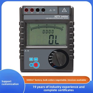 Mégohmmètre numérique LCD 2500V, testeur de résistance d'isolement haute tension, modèle 200G XZTY3460A - Product Image 2