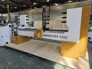 Trí Tuệ CNC WS-L1512 4 trục <span class=keywords><strong>3D</strong></span> mô hình CNC máy tiện gỗ quay máy tự động 3 trục CNC gỗ quay động cơ động cơ hồ bơi - Product Image 5