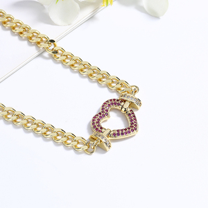 Joyería <span class=keywords><strong>de</strong></span> <span class=keywords><strong>Oro</strong></span> <span class=keywords><strong>Laminado</strong></span> Elegancia Cubana al Por Mayor Collares <span class=keywords><strong>de</strong></span> Cadena con Circonitas y Dijes <span class=keywords><strong>de</strong></span> Metal Bañados en <span class=keywords><strong>Oro</strong></span> <span class=keywords><strong>de</strong></span> 18K Joyería <span class=keywords><strong>de</strong></span> Moda <span class=keywords><strong>para</strong></span> <span class=keywords><strong>Mujer</strong></span> - Product Image 5