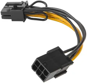 50cm 6 Pin PCI-E to 8 Pin(6+2) PCI-E (Male to Male) GPU Adapter Power Cable for Cards Server Breakout Board