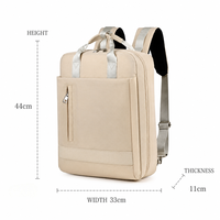 Sac à dos pour ordinateur portable en tissu Oxford, ouverture à 180 degrés, avec poche en filet, idéal pour le travail et les voyages (vente en gros)