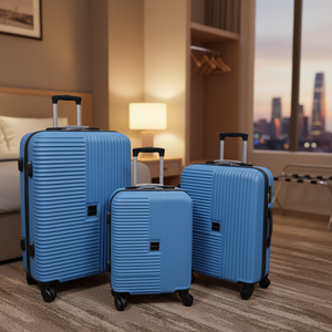 Ensemble <span class=keywords><strong>de</strong></span> valises pour voyages d'affaires, 3 pièces, avec roulettes doubles silencieuses, pour usage personnel, voyage en famille, ensemble <span class=keywords><strong>de</strong></span> bagages en ABS - Product Image 1