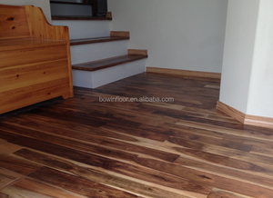 Plancher de bois dur d'acacia de couleur naturelle de la route de tabac pour des chambres à coucher d'entrepôts - Product Image 4