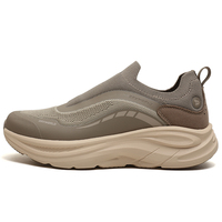 Chaussures de sport à enfiler unisexes pour hommes et femmes, respirantes, en tricot, à semelle épaisse et coussinée, pour la marche et la course en extérieur, neuves, prêtes à être expédiées