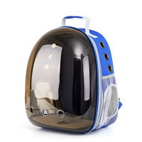 Sac à dos de grande capacité EVA & PU pour chat Space Capsule Sac de voyage respirant Petits animaux à motif animal