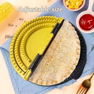 Crimpeur <span class=keywords><strong>à</strong></span> quesadillas et tacos 3-en-1 en plastique, compatible lave-vaisselle, écologique, pour cuisine domestique, <span class=keywords><strong>réglable</strong></span> 6/8/10 pouces - Product Image 2