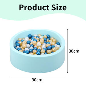 <span class=keywords><strong>Piscine</strong></span> <span class=keywords><strong>à</strong></span> balles ronde pliable en mousse souple pour tout-petits, parc de jeu intérieur unisexe avec balles océaniques, ensemble de jeu pour enfants - Product Image 2