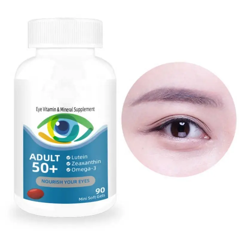 Custom Label Non-GMO   Gluten Free Supplement Eye Health Vitamins Lutein and Zeaxanthin Softgels for eye care
