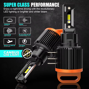 <span class=keywords><strong>Bombillas</strong></span> <span class=keywords><strong>LED</strong></span> CSP H15 H7 6000K para Faros Delanteros de Coche, Blancas, 100W, Canbus, Inalámbricas, Plug and Play, para VW <span class=keywords><strong>Golf</strong></span> 7 Mk7 MK6, Faro Delantero H7 H15 - Product Image 2