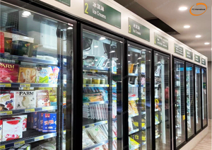 Walk In <b>Freezer</b> Glass Display Door Electric Heated Anti Condensation Tempered Cold Storage for USA Market Wholesale - Product Image 5