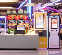 Tout nouveau distributeur automatique de billets de carte de membre d'arcade de kiosque de libre-service pour le parc d'attractions de terrain de jeu