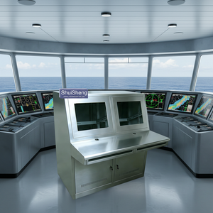 Console à double écran étanche IP68 avec réglage indépendant des écrans, offrant simultanément un graphique radar et l'état du système - Product Image 1