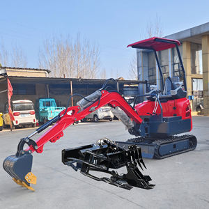 Mini pelle de <span class=keywords><strong>1</strong></span>,2 tonne avec seau <span class=keywords><strong>à</strong></span> pouce et accessoires Eaton Hydraulic Cylindre <span class=keywords><strong>Portable</strong></span> Crawler Digger - Product Image 1