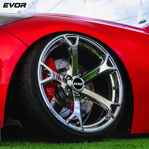 ล้อฟอร์จ EVOR ประสิทธิภาพสูง ผลิตจากอัลลอย สำหรับ BMW M3 M4 สีเงินโครม 5x120 5x112 5x130 <span class=keywords><strong>ขอบ</strong></span> 17x10J 18x9J 19x10J - Product Image 2