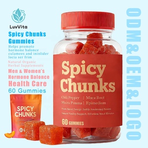 루비비타 도매 미국산 매콤한 마카 무이라푸아마 함유 에너지 호르몬 균형 성인 건강 관리 젤리 - Product Image 1