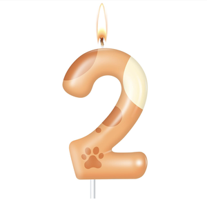 Bougies en forme de patte de chien, décorations de gâteau d'<span class=keywords><strong>anniversaire</strong></span>, topper pour gâteau et cupcake pour la décoration d'<span class=keywords><strong>anniversaire</strong></span> de garçon et de <span class=keywords><strong>fille</strong></span> - Product Image 5
