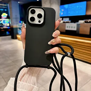 Étui à bandoulière réglable avec cordon pour <span class=keywords><strong>iPhone</strong></span> 18 16 15 14 Plus 17 13 12 <span class=keywords><strong>11</strong></span> Pro XS Max Air XR 17e 16e - Product Image 5