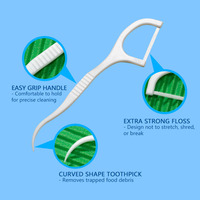 Cure-dents en charbon de bambou colorés, 50 pièces par boîte, emballés individuellement, directement de l'usine, pour hygiène dentaire