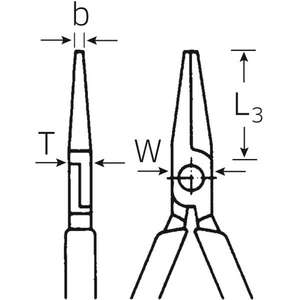 STAHLWILLE-Pince à bec rond 65237160 VDE, courte-Pince isolée EAN 4018754036820 1000V PINCE ET COUPE ISOLÉES - Product Image 2