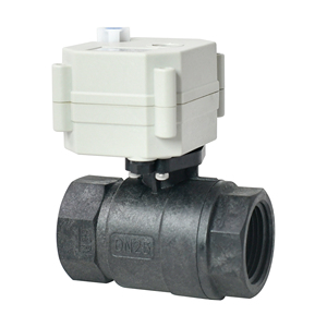 AC/DC9-24V 1 "DN25 2-<span class=keywords><strong>Way</strong></span> PPE điện cơ giới van bi cống - Product Image 1