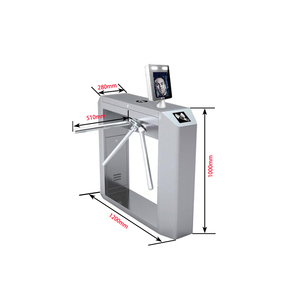 304 Roestvrijstalen Beveiliging Automatische Rfid Swipe Card Gym Toegangscontrole Statief Tourniquet Poort Anti-Bumperklevende Borstelloze Motor - Product Image 2