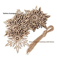 Pendentif mural artisanal en bois sculpté irrégulier éco-responsable HEYE pour Noël, gravure transfrontalière, vente en gros JS-M7230