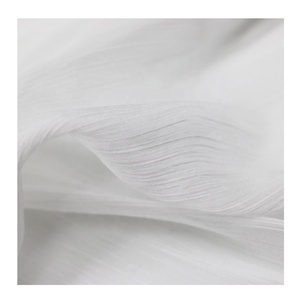 100% Polyester Trắng Nhăn Voan Xếp Li Saree Voile Vải <span class=keywords><strong>Crepe</strong></span> De Chine Vải - Product Image 6