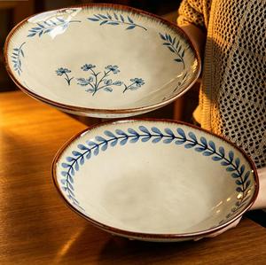 Porcelain <b>Plate</b> Set Nature Hand-Painted <b>Plate</b> Dishe Crockery for Theme Restaurant Hotel Banquet Events Dinnerware <b>Ceramic</b> <b>Plates</b> - Product Image 1